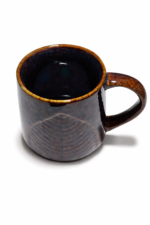 Set of 2 Ceramic Coffee Mugs | Leaf Textured Design | Premium Gloss Finish | 3.5 Inch Tall |  Mug set - Image 2