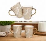 Set of 2 Premium Cup Set | Gold Print Designer Cups | Luxury Finish | Mugs - Image 4
