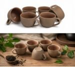 Tea Cup Set of 6 – Premium Ceramic Cups | Matte Finish | Everyday Use - Image 2