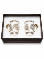 🎁 Premium Ceramic Mug Gift Set – Set of 2 with Gold Paisley Design & Luxury Gift Box - Image 6