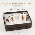 🎁 Premium Ceramic Mug Gift Set – Set of 2 with Gold Paisley Design & Luxury Gift Box - Image 5