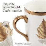 🎁 Premium Ceramic Mug Gift Set – Set of 2 with Gold Paisley Design & Luxury Gift Box - Image 7